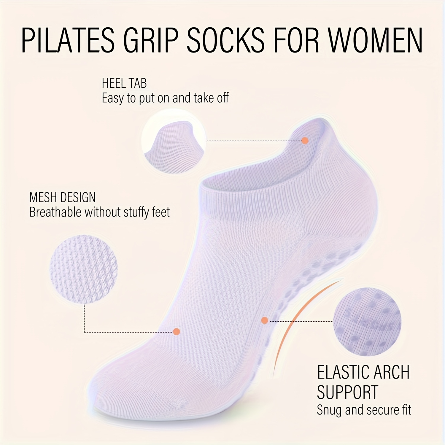 1 paire de chaussettes de Pila - Medias Para Pilates Y Yoga avis et prix